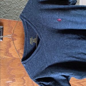 Polo Ralph Lauren V-Neck Grey Short Sleeve